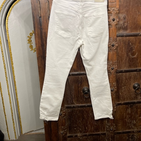 Citizens of Humanity NWT Jolene High Rise Straight Jeans in White Out Size 28 - Picture 9 of 13